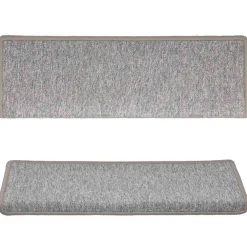 vidaXL Trapmatten 15 st 65x21x4 cm lichtgrijs met rechthoekige rand