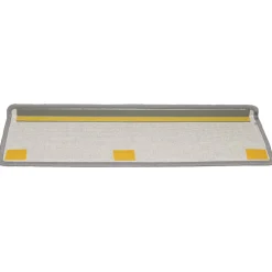 vidaXL Trapmatten 15 st 65x21x4 cm lichtgrijs met rechthoekige rand