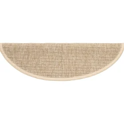 vidaXL Trapmatten 15 st 56x17x3 cm Lichtbeige Halfrond