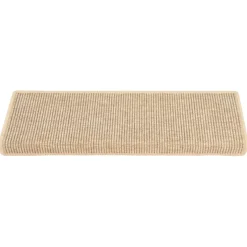 vidaXL Trapmatten 15 st 65x21x4 cm lichtbeige met rechthoekige rand