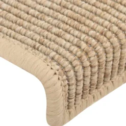 vidaXL Trapmatten 15 st 65x21x4 cm lichtbeige met rechthoekige rand