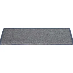 vidaXL Trapmatten 15 st 65x21x4 cm lichtgrijs en blauw