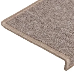 vidaXL Trapmatten 15 st 65x21x4 cm lichtbruin met rechthoekige rand