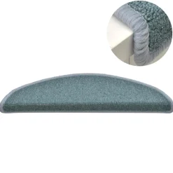 vidaXL Trapmatten 15 st 56 x 17 x 3 cm Non-Slip Zee blauw