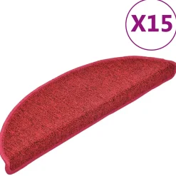 vidaXL Trapmatten 15 st 56 x 17 x 3 cm Non-Slip Bruin Vilt - 100% PP