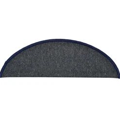 vidaXL Trapmatten 15 st 56 x 17 x 3 cm Non-Slip Donkergrijs en blauw