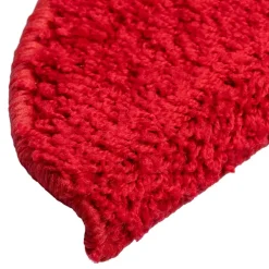 vidaXL Trapmatten 15 st 56x17x3 cm Rood Halfrond