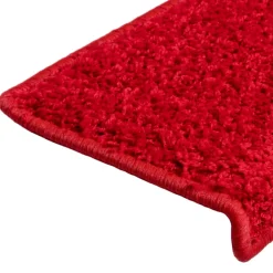 vidaXL Trapmatten 15 st 65x21x4 cm Rood Rechthoekige Rand