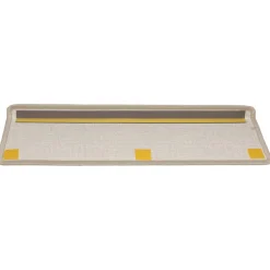 vidaXL Trapmatten 15 st 65x21x4 cm Taupe Rechthoekige Rand