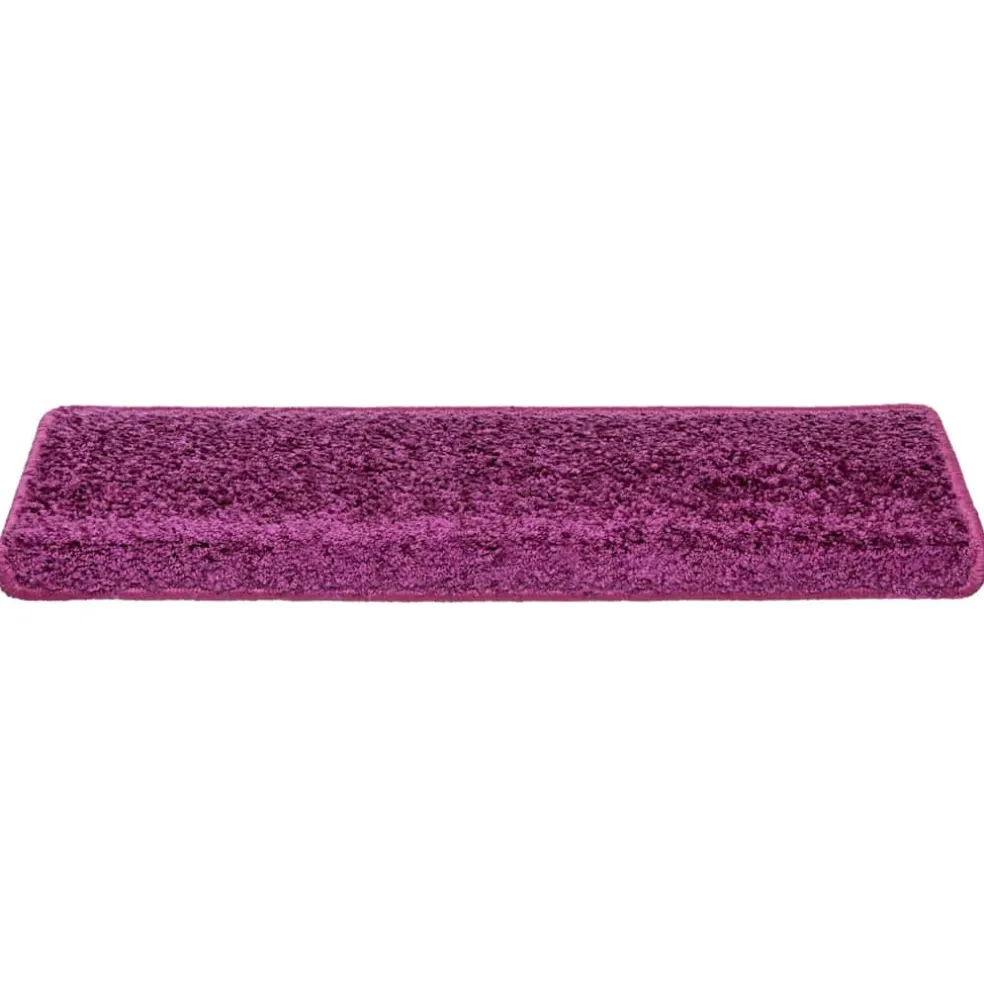 vidaXL Trapmatten 15 st 65x21x4 cm Violet Rechthoekige Rand