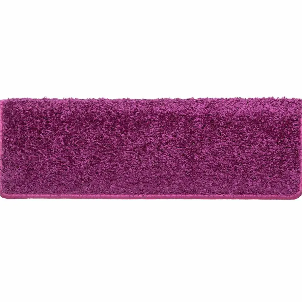 vidaXL Trapmatten 15 st 65x21x4 cm Violet Rechthoekige Rand