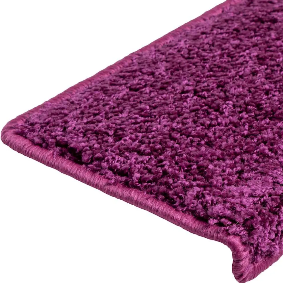 vidaXL Trapmatten 15 st 65x21x4 cm Violet Rechthoekige Rand
