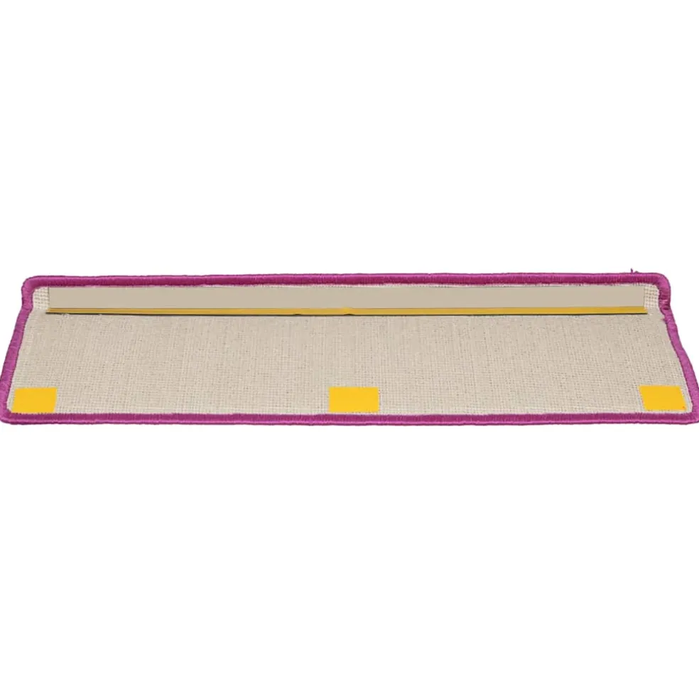 vidaXL Trapmatten 15 st 65x21x4 cm Violet Rechthoekige Rand