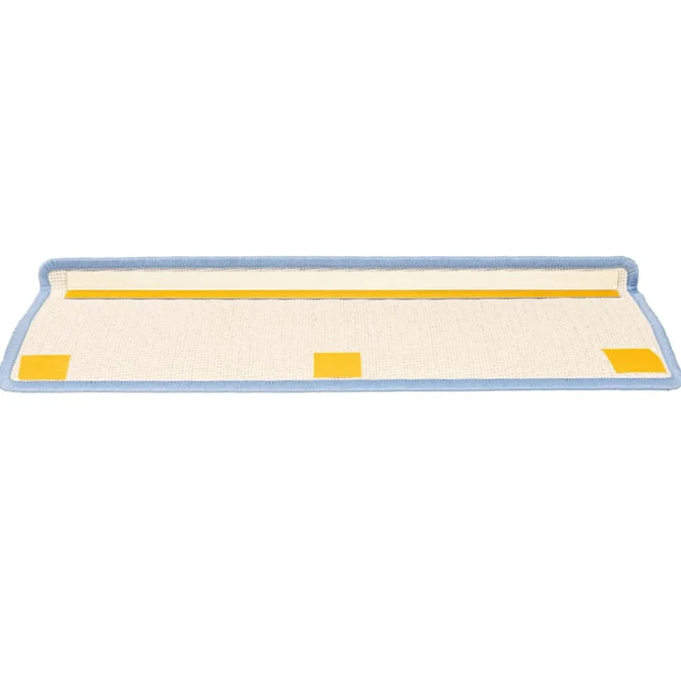 vidaXL Trapmatten 15 st 65x21x4 cm Zeeblauw Rechthoekige Rand