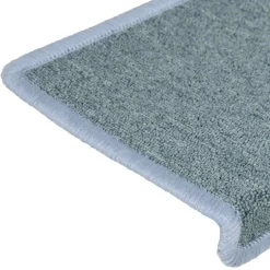vidaXL Trapmatten 15 st 65x21x4 cm Zeeblauw Rechthoekige Rand
