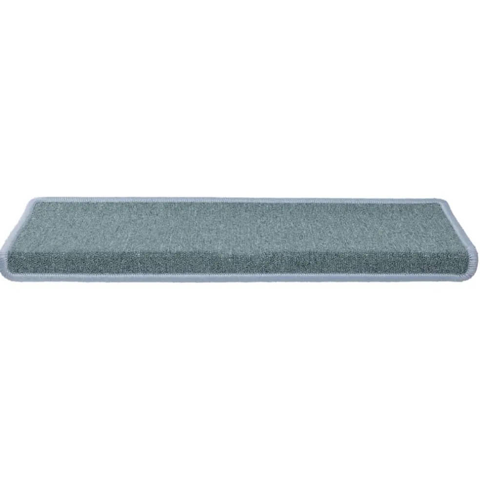 vidaXL Trapmatten 15 st 65x21x4 cm Zeeblauw Rechthoekige Rand