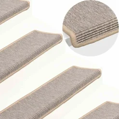 vidaXL Trapmatten 15 st 65x21x4 cm zilver met rechthoekige rand