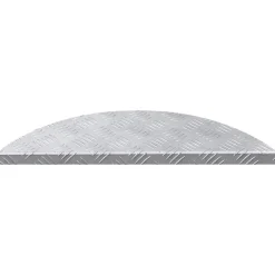 vidaXL Trapmatten 5 st 60 x 18 x 2,5 cm Zilver Aluminium