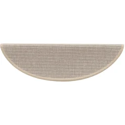 vidaXL Trapmatten 15 st 56x17x3 cm Zilver Halfrond