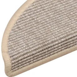 vidaXL Trapmatten 15 st 56x17x3 cm Zilver Halfrond