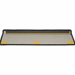 vidaXL Trapmatten 15 st 65x21x4 cm Zwart Rechthoekige Rand