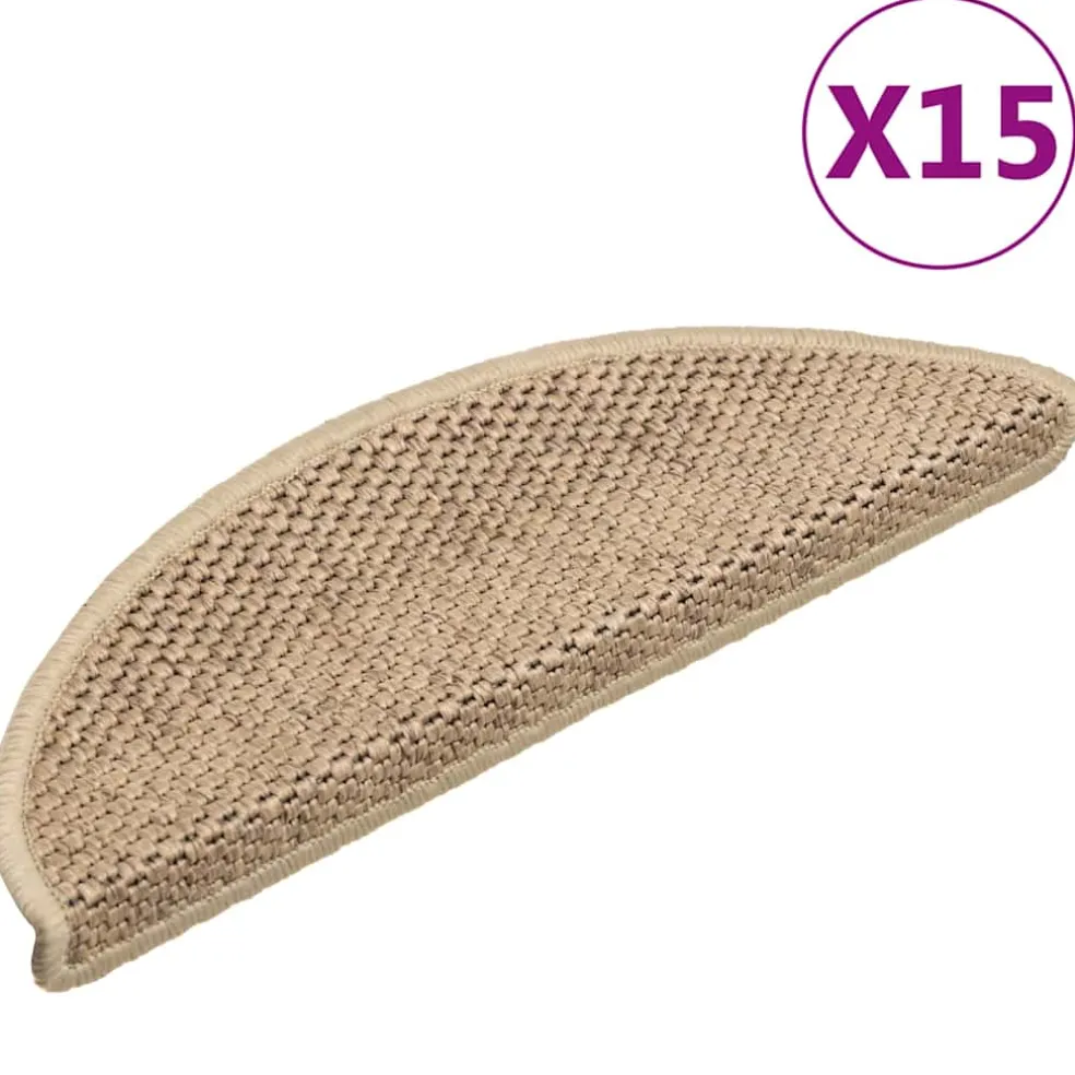 vidaXL Trapmatten zelfklevend 15 st 56x17x3 cm grijs
