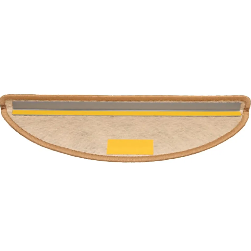 vidaXL Trapmatten zelfklevend 15 st sisal-look 56x17x3 cm lichtbeige