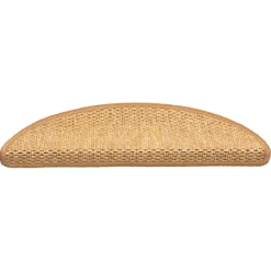 vidaXL Trapmatten zelfklevend 15 st sisal-look 56x17x3 cm lichtbeige