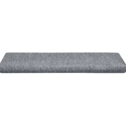 vidaXL Trapmatten zelfklevend 15 stuks 65x21x4 cm lichtgrijs met rechthoekige rand