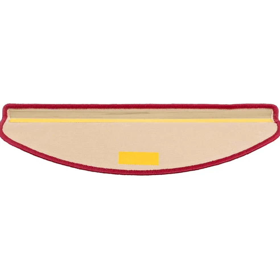 vidaXL Trapmatten zelfklevend 5 st 65x21x4 cm rood