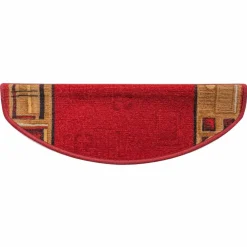 vidaXL Trapmatten zelfklevend 5 st 65x21x4 cm rood