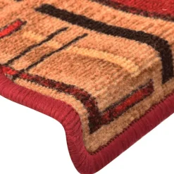 vidaXL Trapmatten zelfklevend 5 st 65x21x4 cm rood