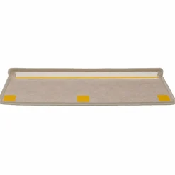 vidaXL Trapmatten zelfklevend 15 st sisal-look 65x21x4 cm donkerbeige