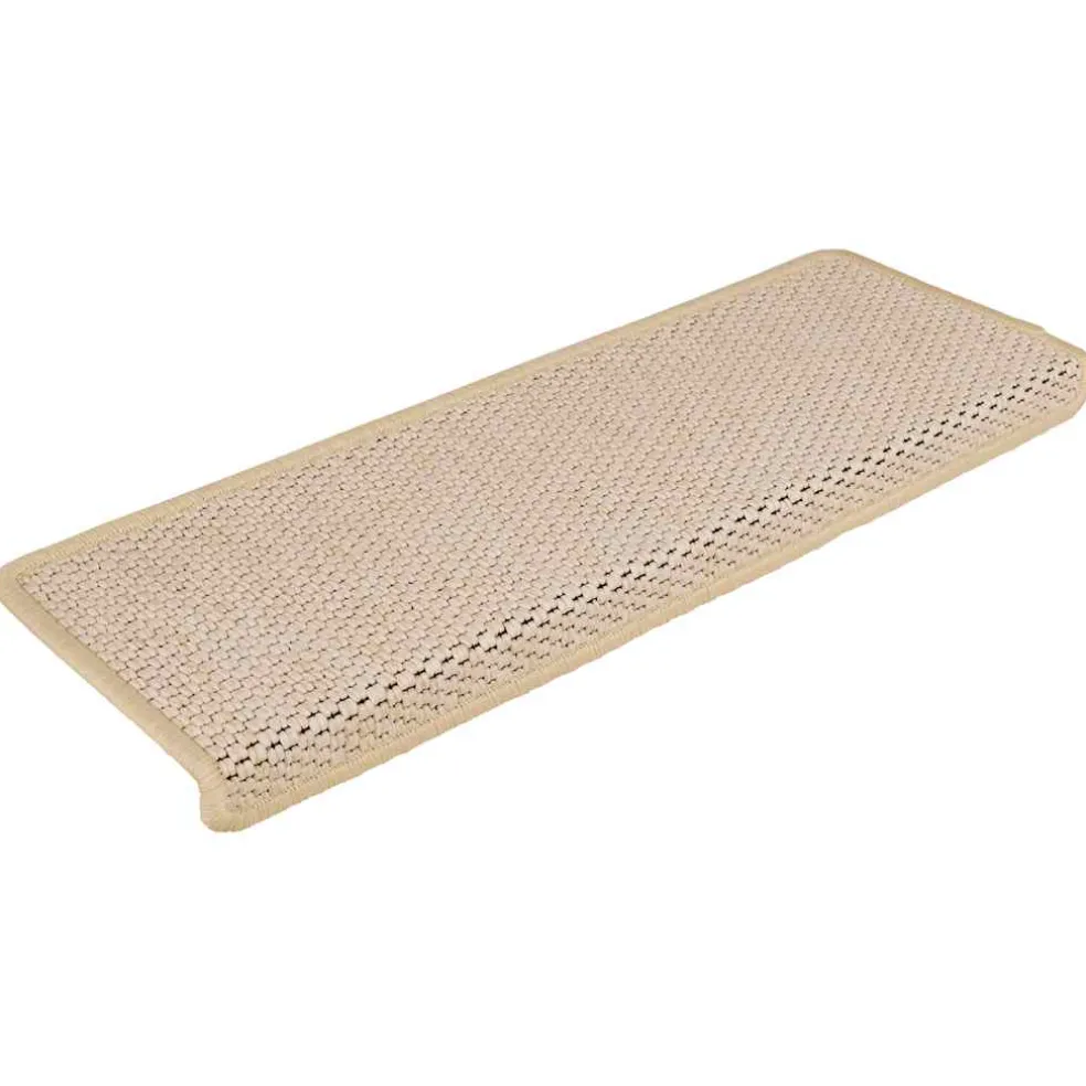 vidaXL Trapmatten zelfklevend 15 st sisal-look 65x21x4 cm Berber