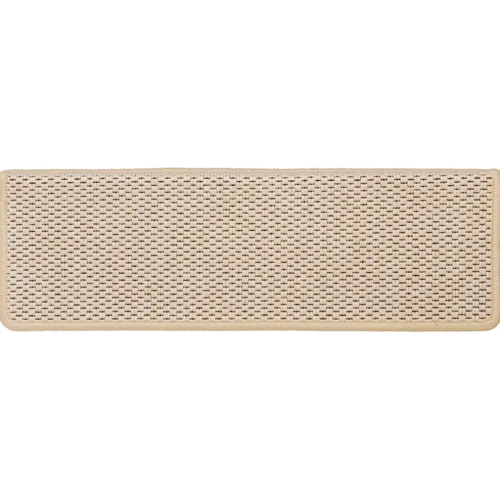 vidaXL Trapmatten zelfklevend 15 st sisal-look 65x21x4 cm Berber