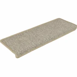 vidaXL Trapmatten zelfklevend 15 st sisal-look 65x21x4 cm lichtgroen