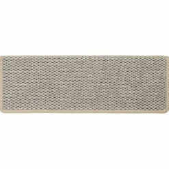 vidaXL Trapmatten zelfklevend 15 st sisal-look 65x21x4 cm lichtgroen