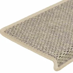 vidaXL Trapmatten zelfklevend 15 st sisal-look 65x21x4 cm lichtgroen