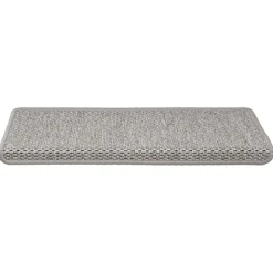 vidaXL Trapmatten zelfklevend 15 st sisal-look 65x21x4cm zilverkleurig