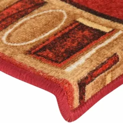 vidaXL Trapmatten zelfklevend 5 st 65x21x4 cm rood