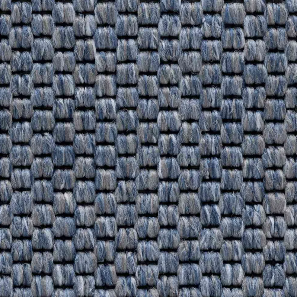 vidaXL Trapmatten zelfklevend 15 st sisal-look 56x17x3 cm blauw
