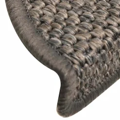 vidaXL Trapmatten zelfklevend 15 st sisal-look 56x17x3 cm grijs-beige