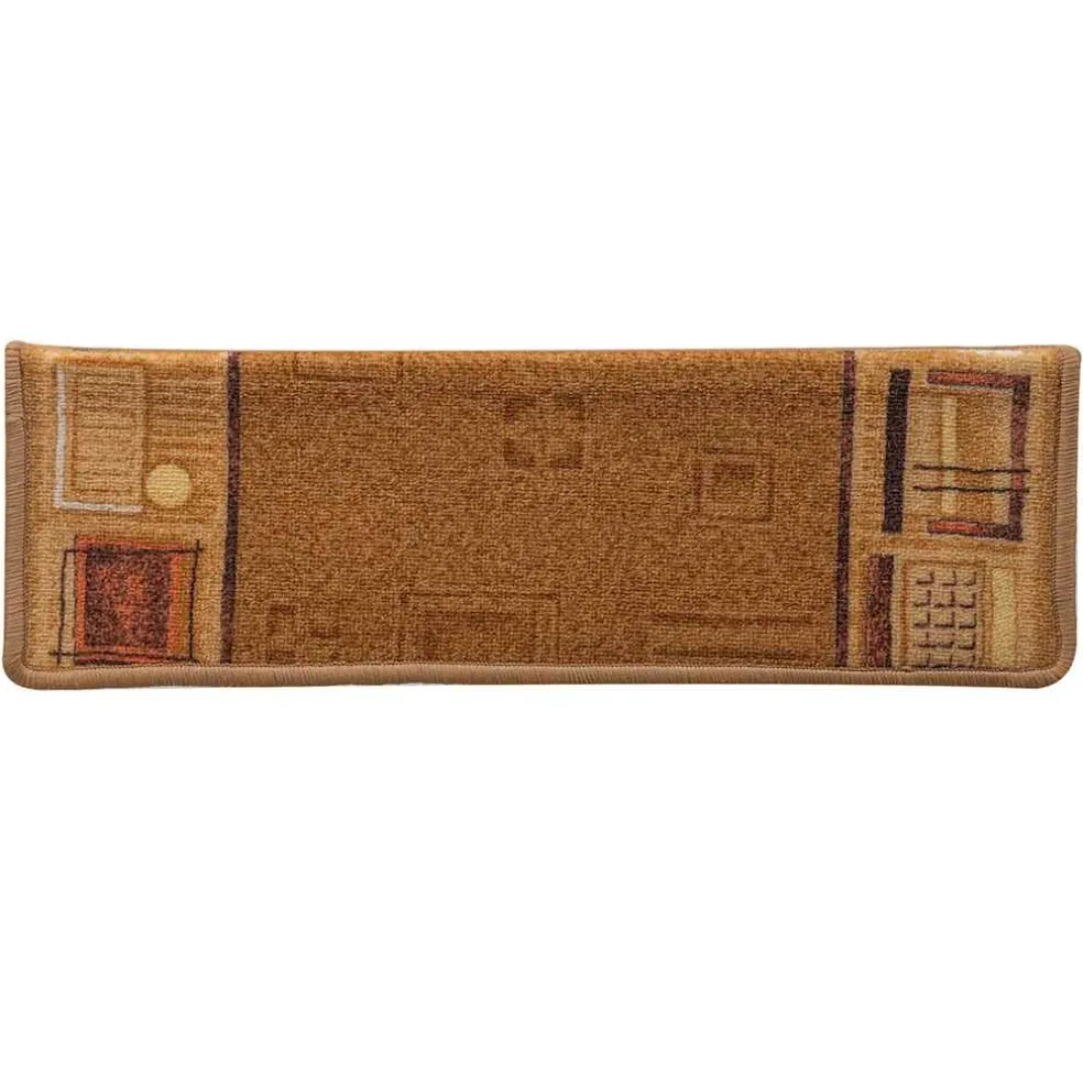 vidaXL Trapmatten zelfklevend 5 st 65x21x4 cm beige