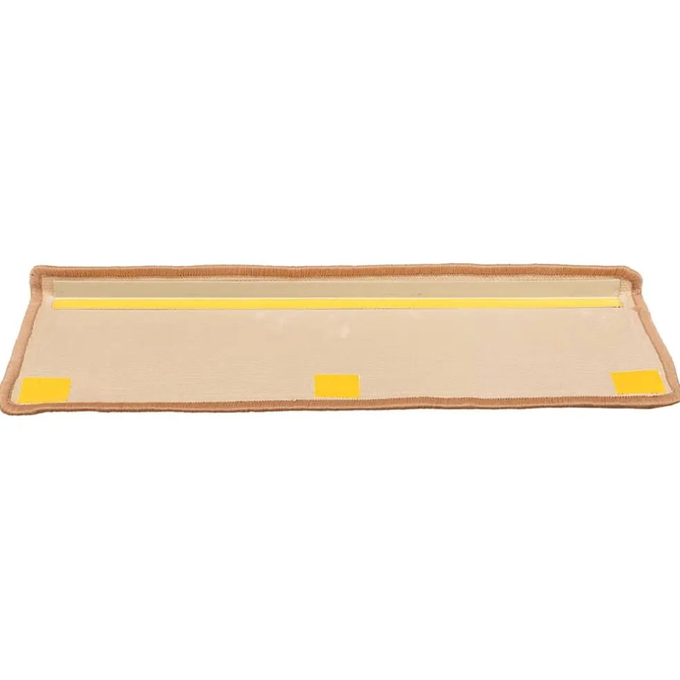 vidaXL Trapmatten zelfklevend 5 st 65x21x4 cm beige