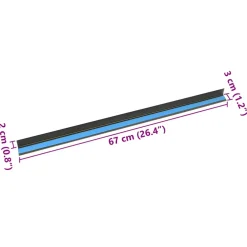 vidaXL Trapprofielen 30 st champagne 67 x 3 x 2 cm Aluminium
