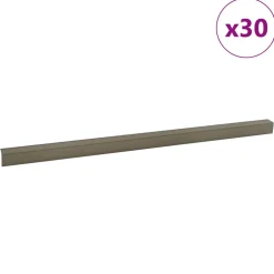 vidaXL Trapprofielen 30 st champagne 67 x 3 x 2 cm Aluminium