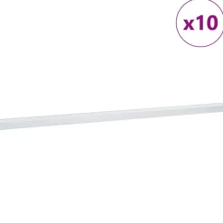 vidaXL Trapprofielen 10 st Zilver 67 x 3.5 x 3 cm Aluminium