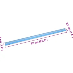 vidaXL Trapprofielen 10 st Zilver 67 x 3.5 x 3 cm Aluminium