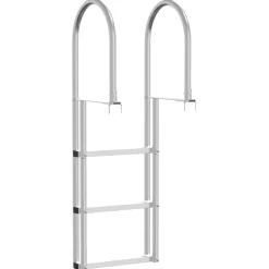 vidaXL 3-Traps Steigerladder zilver 58 x 77 x 144 cm Aluminium