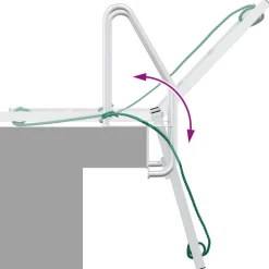 vidaXL 3-Traps Steigerladder zilver 58 x 77 x 144 cm Aluminium